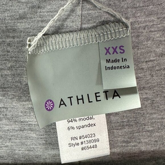 Athleta Reversible Inverse Dress Womens XXS Navy Blue Gray Tank Modal Stretch - Picture 4 of 8